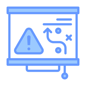 Contingency Plan, Security, Save, Warning, Plan, Risk Management icon