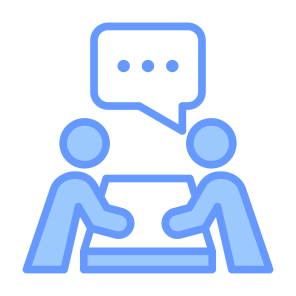 Meeting, People, Talk, Communications, Discussion icon