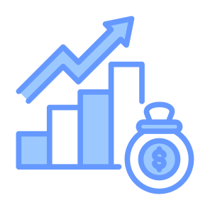 Profit, Money, Graphic, Statistics, Increase icon
