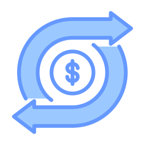 Return On Investment, Money, Dollar Sign, Cycle, Arrows icon