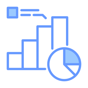 Sales, Statistics, Marketing, Pie Chart, Bar Chart icon