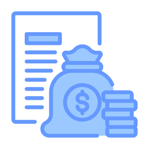 Budgeting, Funds, Loan, Document, Investment, Money  icon