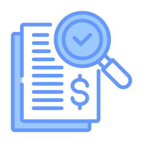Cost Audit, Audit, Cost, Inspection, Analysis, Documents icon