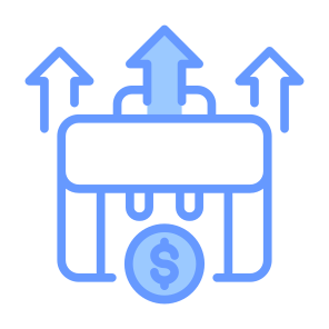 Improvement, Career, Business, Growth, Increase, Briefcase icon