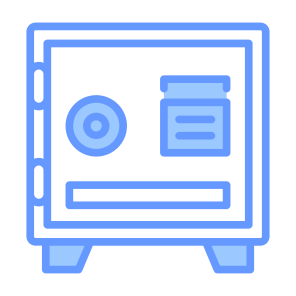 Safety Box, Bank, Savings, Security System, Safe Deposit, Deposit Box icon