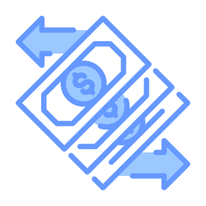 Transaction, Payment, Transfer, Bank Transfer, Money, Currency  icon