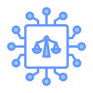 Ai Ethic, Ethical, Law, Balance, Chip, Technology icon