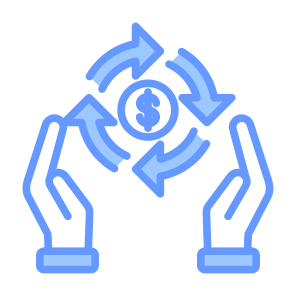 Cash Flow, Money Flow, Rotation, Money, Process, Cycle icon