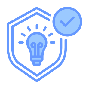 Intellectual Property, Innovation, Idea, Safety, Protection, Security  icon