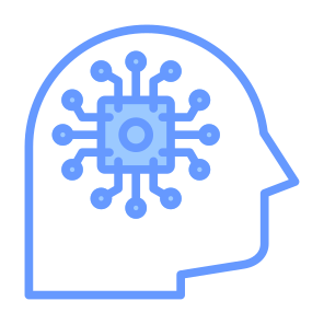Machine Learning, Machine, Artificial Intelligence, Chip, Technology icon