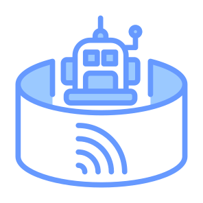 Virtual Reality, Metaverse, Simulation, Augmented Reality, Robotics, Technology icon