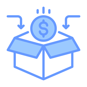 Crowdfunding, Money, Kickstarter, Investment, Funding, Donation icon