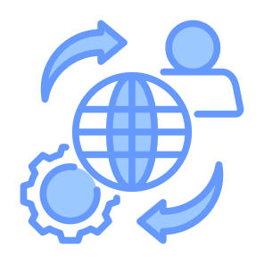 Outsourcing, Process, Global, Employee, Worker, Management icon