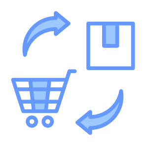 Purchases, Procurement, Goods, Product, Parcel, Shopping Cart icon