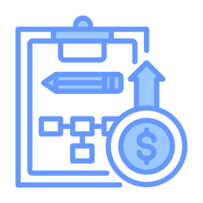 Strategic Planning, Budgeting, Financial, Strategy, Planning, Flowchart icon