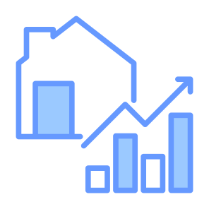 House Market, House, Increase, Property, Statistics icon