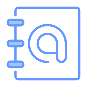 Contact Book, Email Book, At, Contact Book, Contact, Contact Person, Contacts, Contact Books, Communications icon