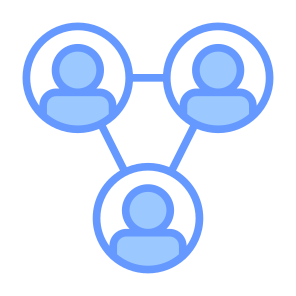 Network, Team Management, People, Sharing, Group    icon