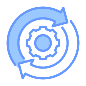 Work Process, Cogwheel, Configuration, Progress, Work Process  icon