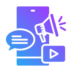 Advertisement, Social Media, Marketing,  Megaphone, Advertising, Promotion icon