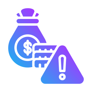 Financial Risk, Warning, Alert, Economy, Finance, Risk icon