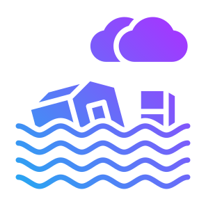 Floods, Home, Disaster, Water, Flooded, Natural Disaster icon
