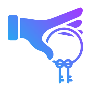 Lease, Passkey, Key, Access, Hand, Rent icon