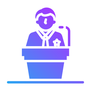 Politician, User, Speech, Conference, Leader,  Campaign  icon