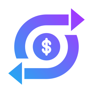 Transactions, Money, Dollar, Transfer, Currency, Payment icon