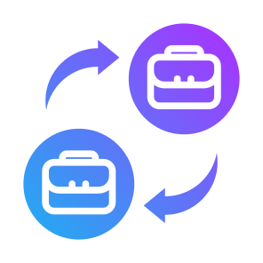 Bb, Collaboration, Work, Trade, Business To Business  icon