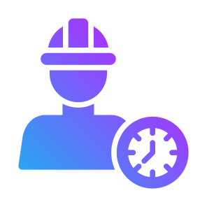 Part Time, Full Time, Temporary, Shift, Time And Date, Worker, Workplace, Employee icon