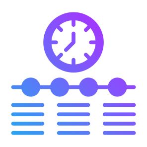 Timeline, Features, Feature, Process, Chronology, Layout, Paragraphs icon