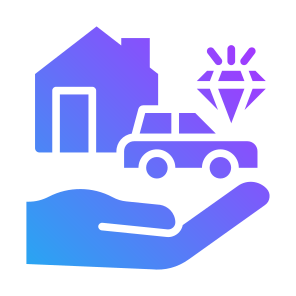 Asset, Car, Diamond, Real Estate, Living  icon