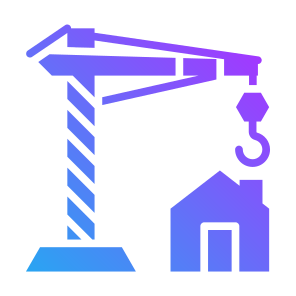 Build, House, Crane, Renovation,  Construction Site icon