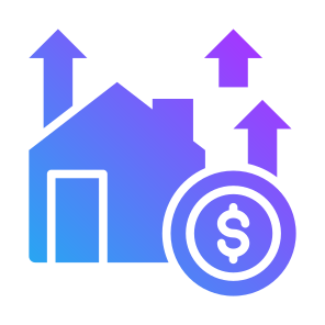 Property Investment, Home, Property, Increase, Investment, Money icon