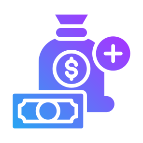 Income, Money Bag, Cash, Add, Money icon
