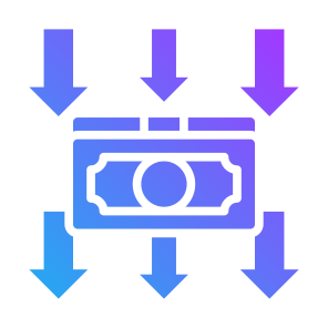 Money Flow, Money, Economy, Reduce Cost, Investment icon