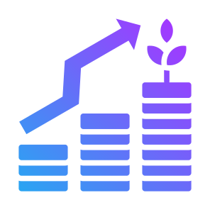 Profit, Money, Market, Growth, Finance icon