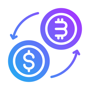 Conversion, Crypto, Digital Currency, Exchange, Money icon