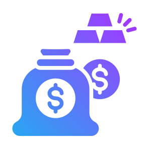 Gold Ingots, Gold, Assets, Investment, Money  icon