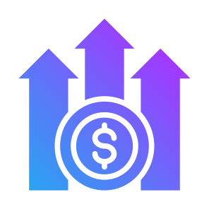 Profit, Earning, Revenue, Growth, Money  icon