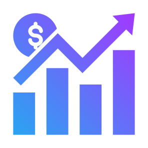 Profit, Statistics, Increase, Bar Graph, Growth  icon