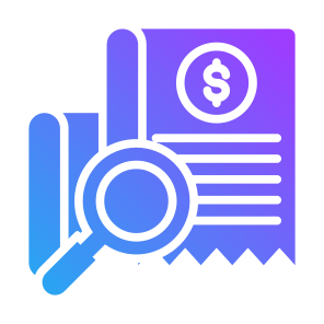 Bill, Analysis, Invoice, Investigation, Inspection icon