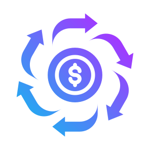 Cash Flow, Money, Flow, Circulation, Expense icon
