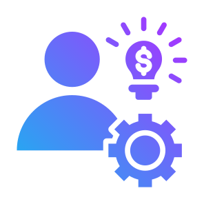 Entrepreneur, Money, Gear, Management, Investor icon