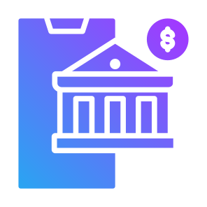 Mobile Banking, Money, Digital, Online, Bank icon