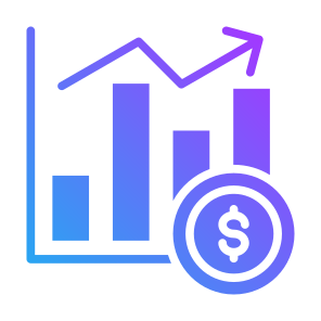 Trading, Money, Graph, Statistics, Growth icon
