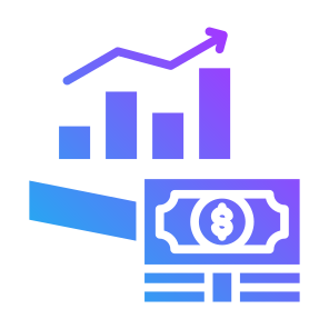 Growth, Money, Statistics, Increase, Income, Sales icon