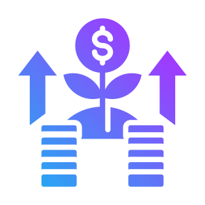 Profits, Income, Money, Investment, Growth, Increase icon