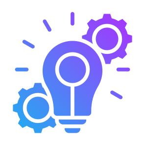 Project Innovation, Innovation, Idea, Creative, Process, Solution icon